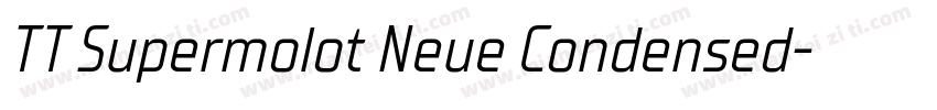 TT Supermolot Neue Condensed字体转换